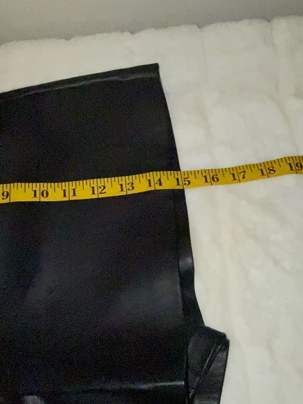 Zara Black Faux Leather Skort with Front Pleat - Size L - Picture 9 of 9